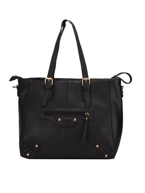 black leatherette handbag - 12333743 - Standard Image - 1