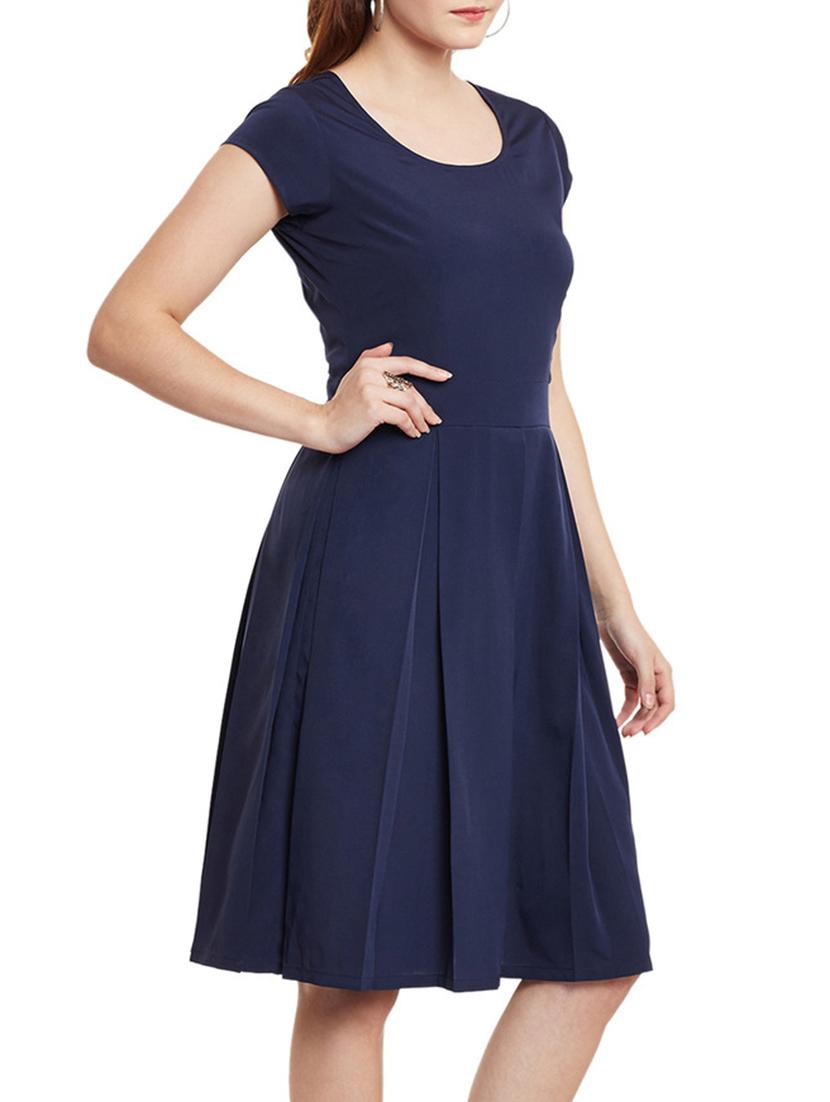 square pleated a-line dress - 12336000 - Zoom Image - 2