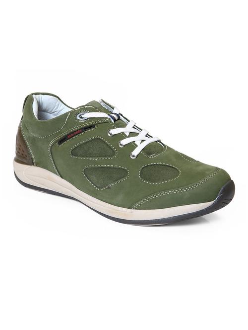 green leather lace up shoes - 12336417 - Standard Image - 1