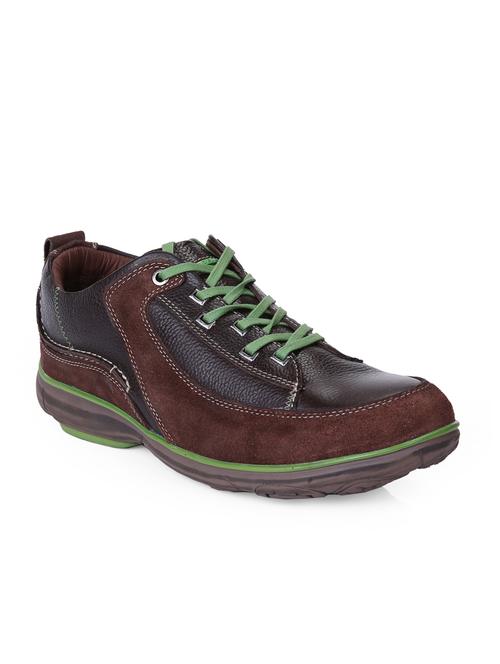brown leather lace up shoes - 12336453 - Standard Image - 1