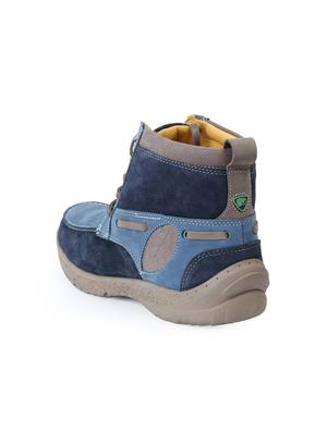 blue leather lace up boots - 12336469 - Standard Image - 3