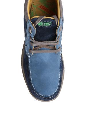 blue leather lace up boots - 12336469 - Standard Image - 4