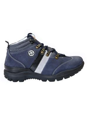 blue leather lace up boots - 12336497 - Standard Image - 2