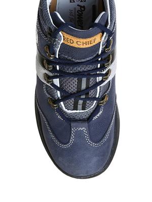 blue leather lace up boots - 12336497 - Standard Image - 4