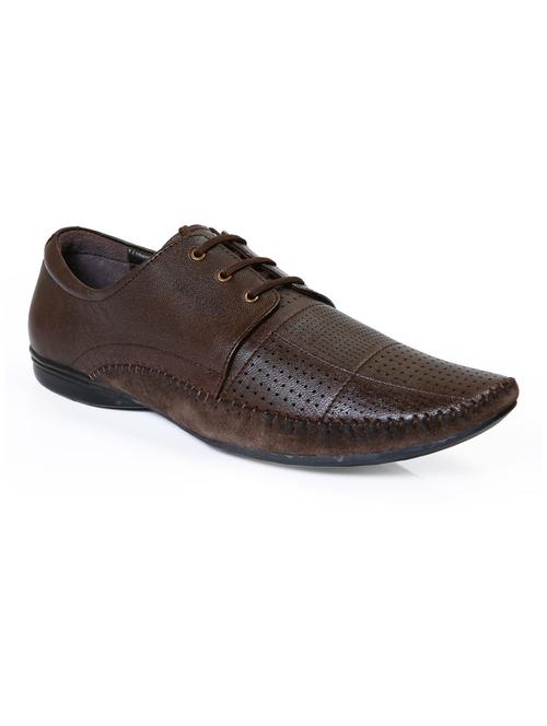 brown leather derbies - 12336671 - Standard Image - 1