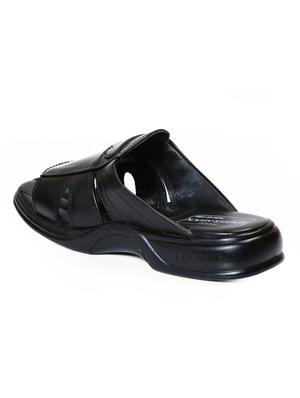 red chief black casual sandals - 12337636 - Standard Image - 3