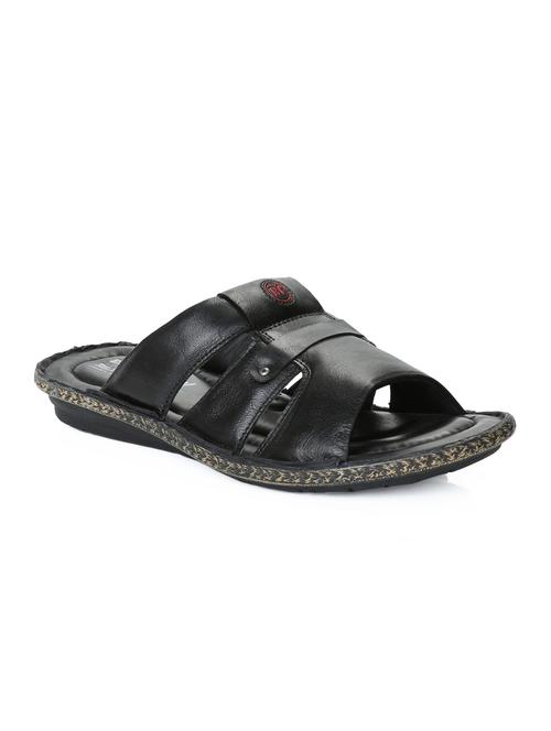 red chief black casual sandals - 12337658 - Standard Image - 1
