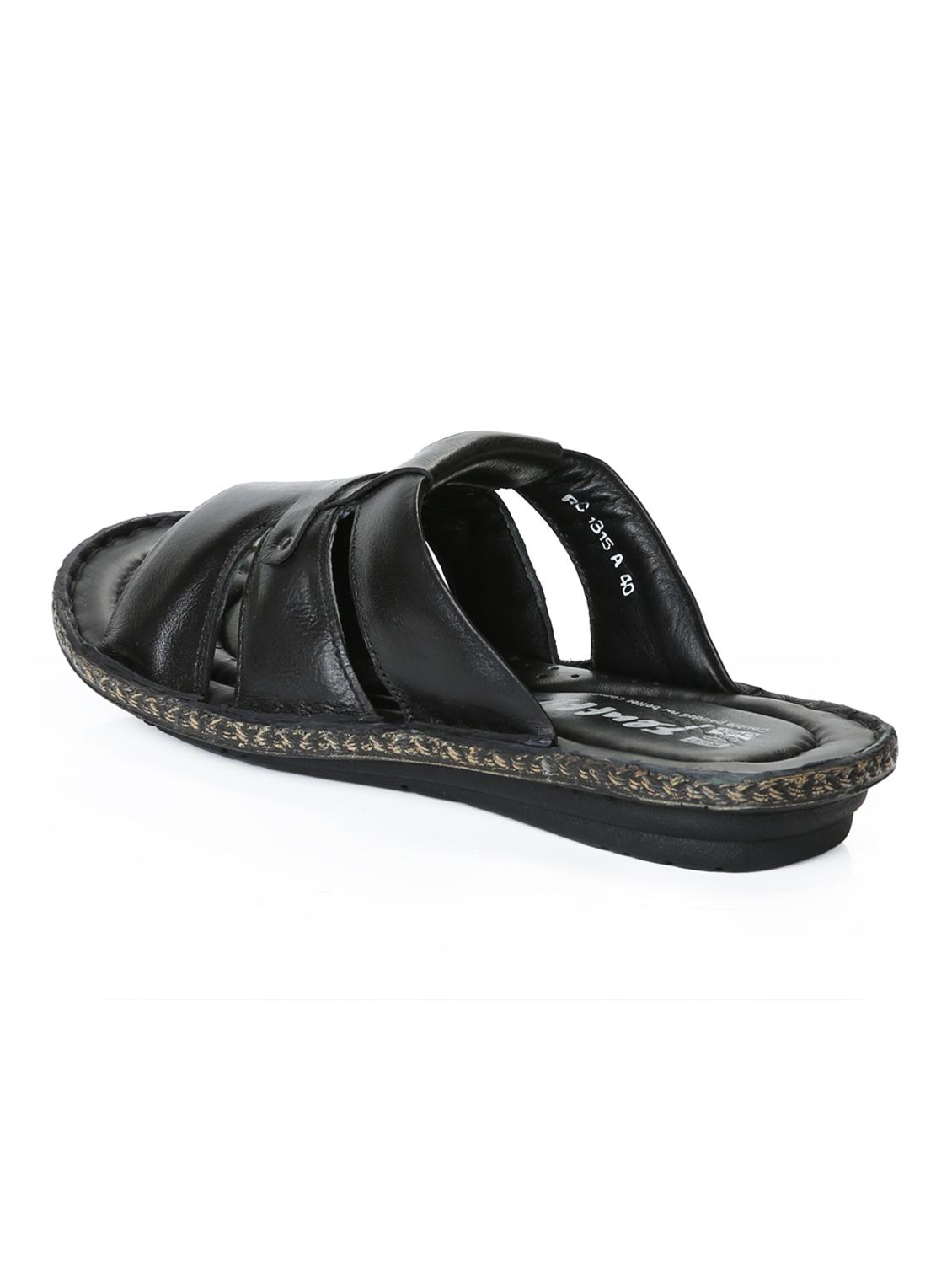 red chief black casual sandals - 12337658 - Zoom Image - 3