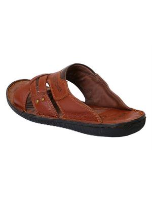 red chief tan casual slipper - 12337679 - Standard Image - 3