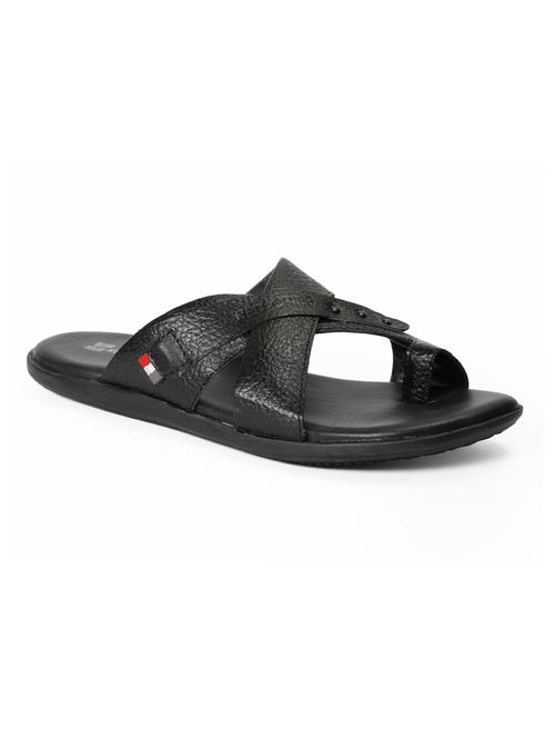 red chief black casual slippers - 12337685 - Standard Image - 1