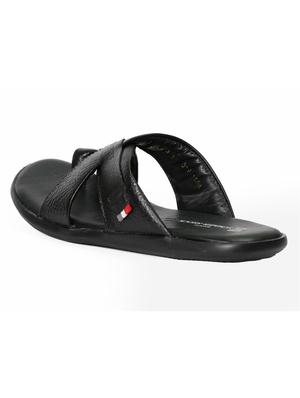 red chief black casual slippers - 12337685 - Standard Image - 3