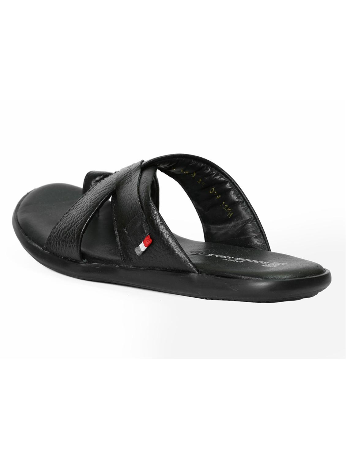 red chief black casual slippers - 12337685 - Zoom Image - 3