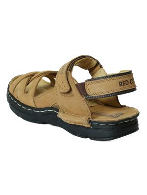 brown leather back strap floaters - 12337947 - Standard Image - 3