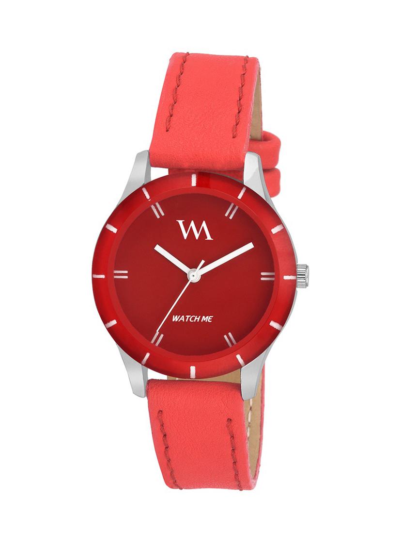 red analogue wrist watch - 12338007 - Zoom Image - 1