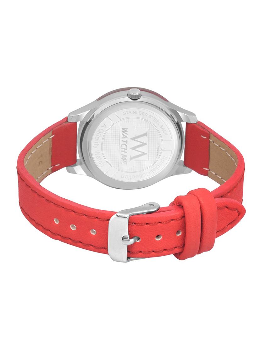 red analogue wrist watch - 12338007 - Zoom Image - 3