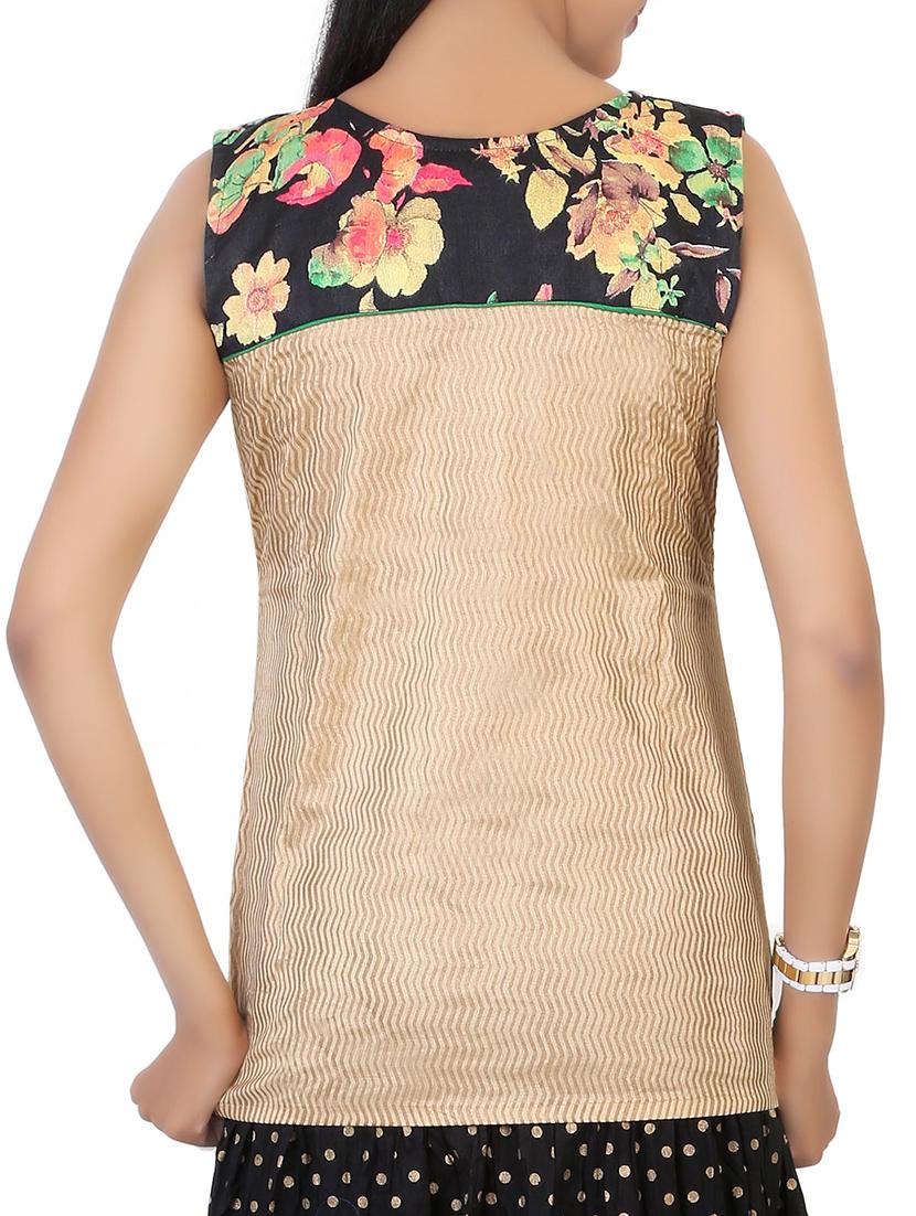 black cotton aline kurti - 12338386 - Zoom Image - 3