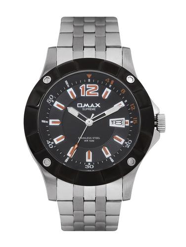 Omax Black Dial Men's Watch - SS365 - 12341440 - Very Small Image - 1