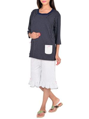 blue cotton capri set - 12342528 - Standard Image - 2