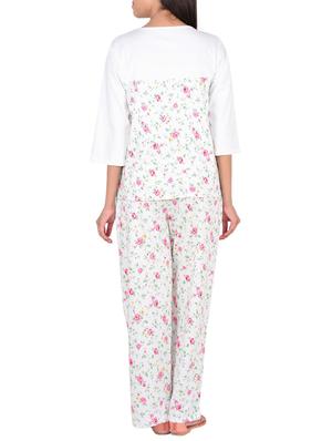 white cotton pyjama set - 12342535 - Standard Image - 3
