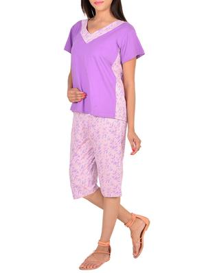 floral tee with capri set - 12342637 - Standard Image - 2