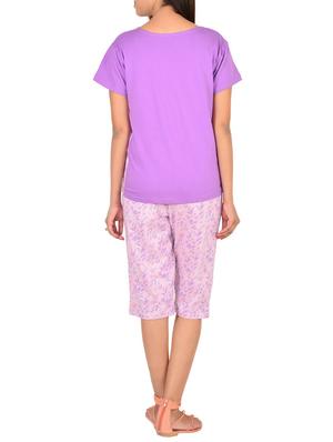 floral tee with capri set - 12342637 - Standard Image - 3