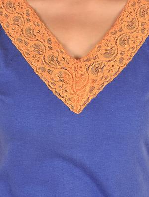 lace detail top with printed capri set - 12342638 - Standard Image - 4