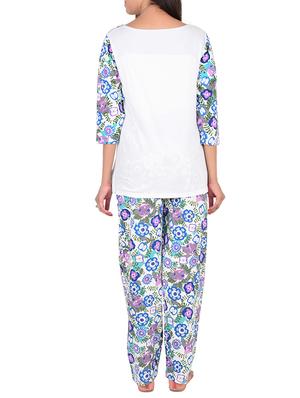 white cotton pyjama set - 12342644 - Standard Image - 3