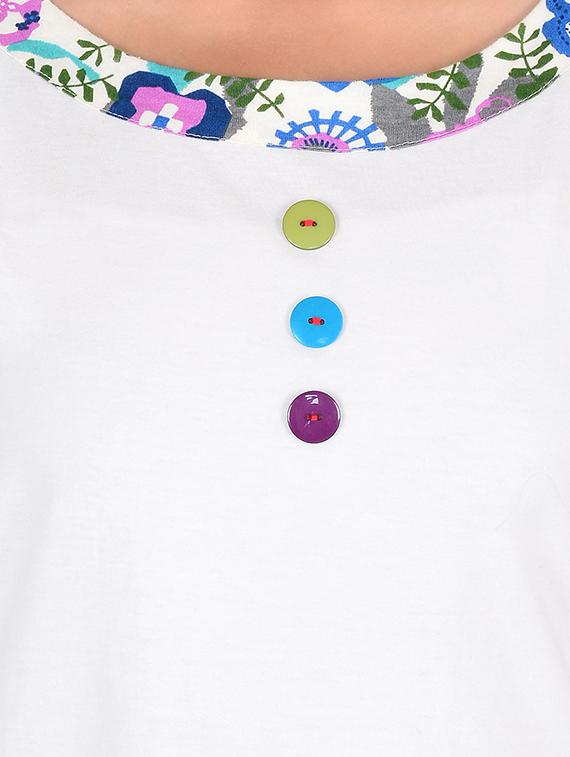 white cotton pyjama set - 12342644 - Zoom Image - 4
