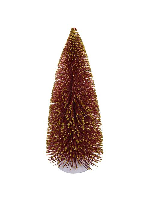 wonderful maroon & golden decorative christmas tree - 12343456 - Standard Image - 1