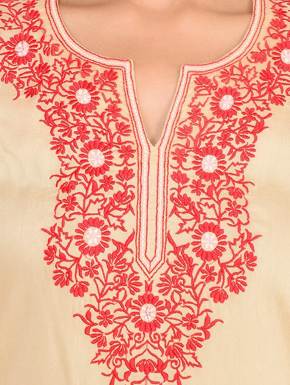 beige rayon nighty - 12344298 - Zoom Image - 4