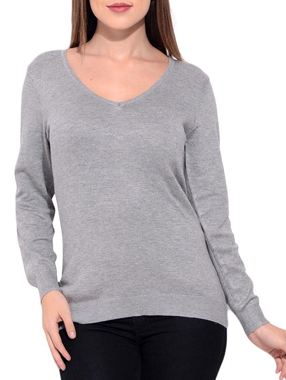 grey viscose pullover