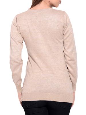 beige viscose pullover - 12346457 - Standard Image - 3