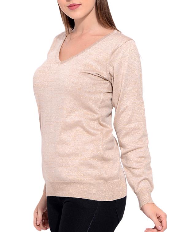 beige viscose pullover - 12346457 - Zoom Image - 2