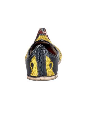 black leather slip on juti - 12347724 - Standard Image - 3