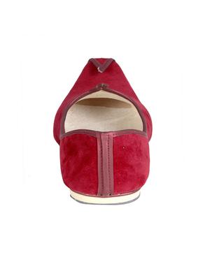 red velvet slip on mojaris - 12347746 - Standard Image - 3