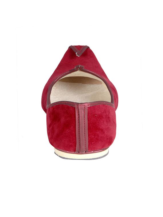 red velvet slip on mojaris - 12347746 - Zoom Image - 3