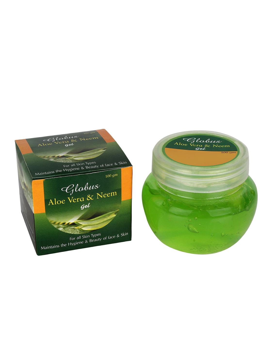 globus aloe gel, aloe face wash & neem soap - 12353568 - Zoom Image - 2