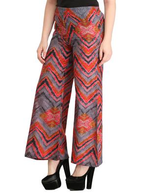 multi colored viscose palazzos - 12353668 - Standard Image - 2