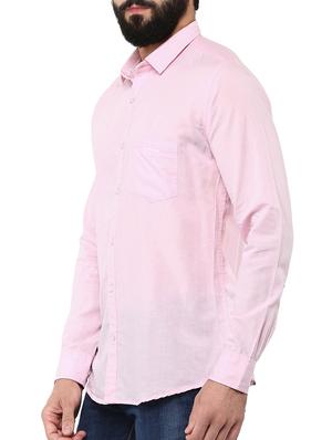 blue linen casual shirt - 12355840 - Standard Image - 2