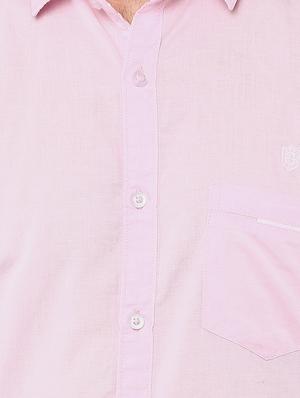 blue linen casual shirt - 12355840 - Standard Image - 4