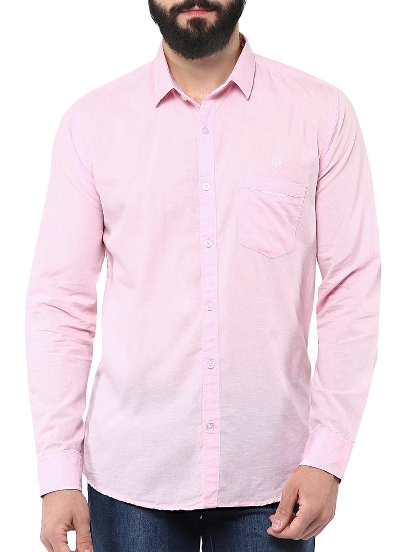 blue linen casual shirt - 12355840 - Zoom Image - 1