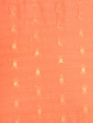 orange silk blend kurta with palazzo - 12355876 - Standard Image - 4