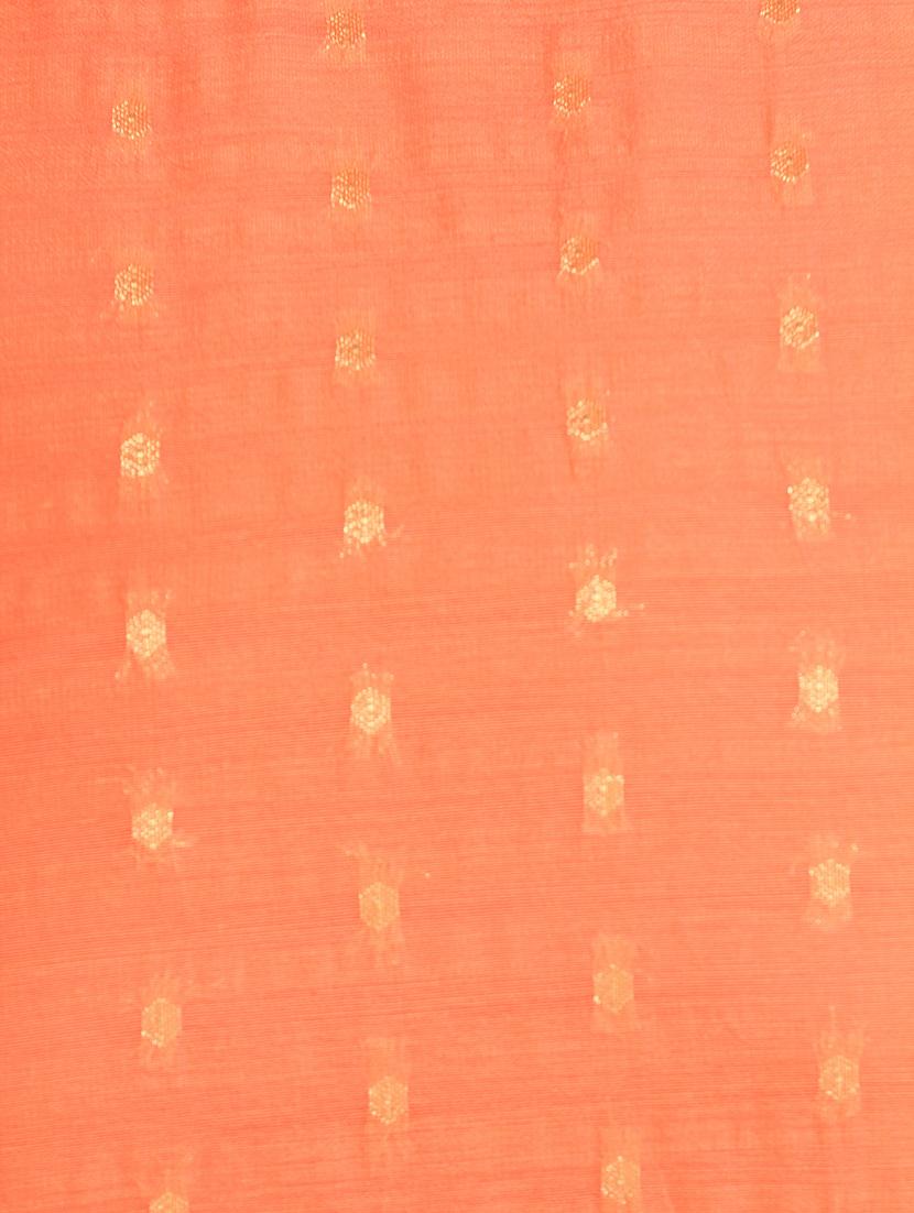 orange silk blend kurta with palazzo - 12355876 - Zoom Image - 4