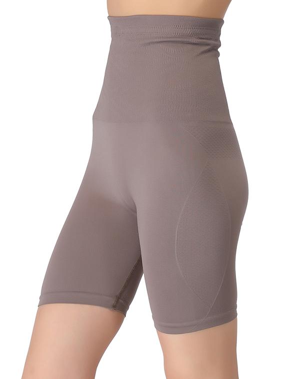 grey nylon shaper thighs shapewear - 12358144 - Zoom Image - 2