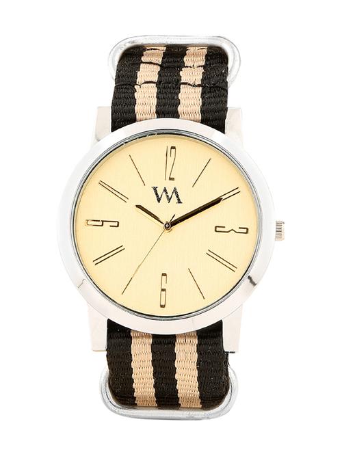 WM Gold dial Gold Nylon/Nato Watch for Men and Boys WMAL-187 - 12360497 - Standard Image - 1