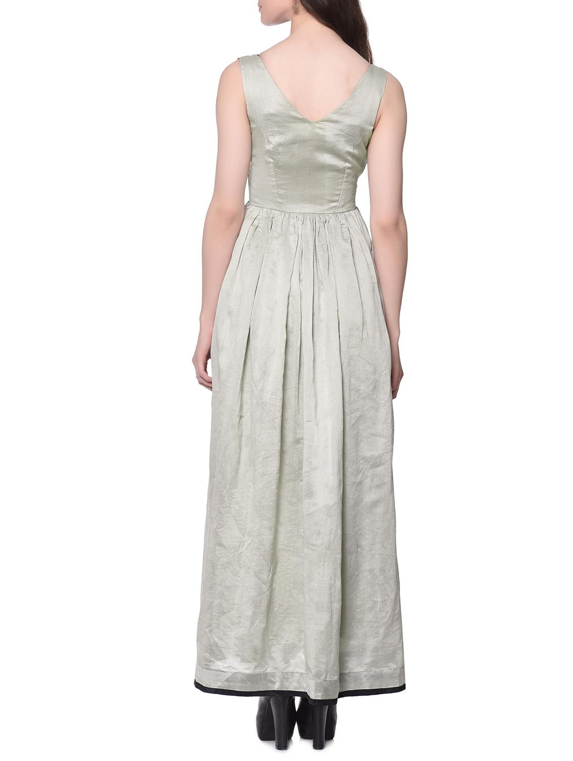 grey gown dress - 12362771 - Zoom Image - 3