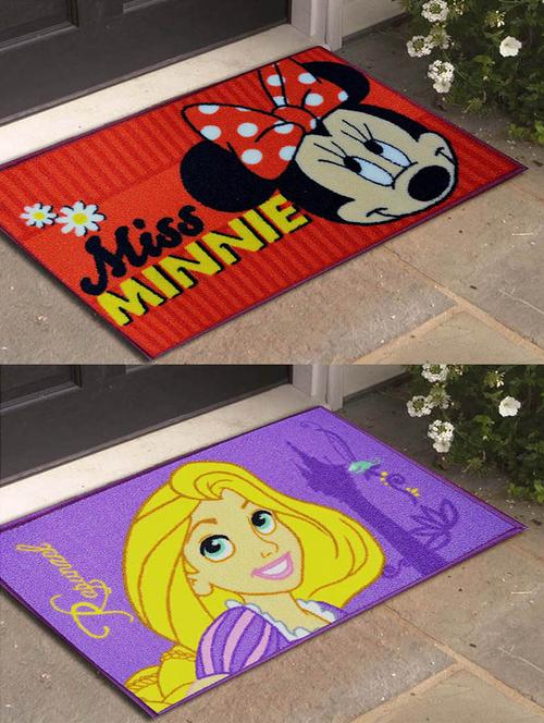 Set of 2 Minnie and Rapunzel Small Doormat - 12363292 - Standard Image - 1