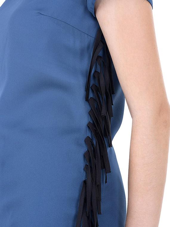 blue solid tunic - 12365653 - Zoom Image - 4