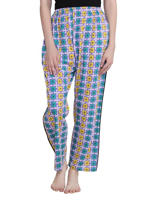 multi colored cotton pajama - 12365654 - Standard Image - 1