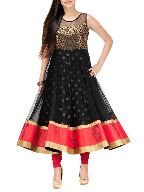 Embellished flared kurta - 12369659 - Standard Image - 1